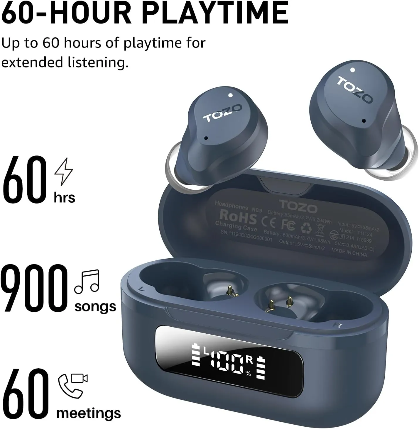 TOZO NC9 Upgraded Wireless Earbuds - Image 15