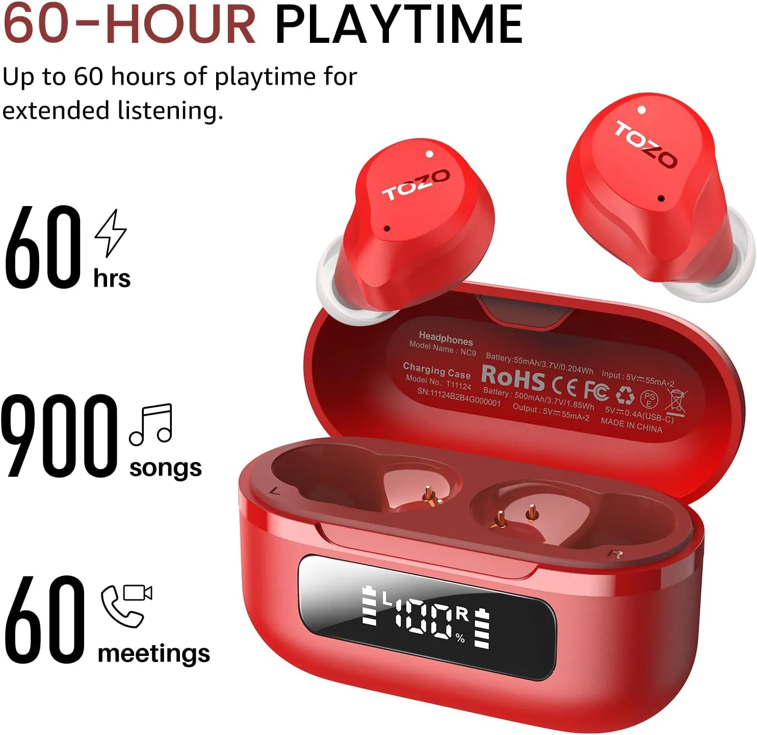 TOZO NC9 Upgraded Wireless Earbuds - Image 24