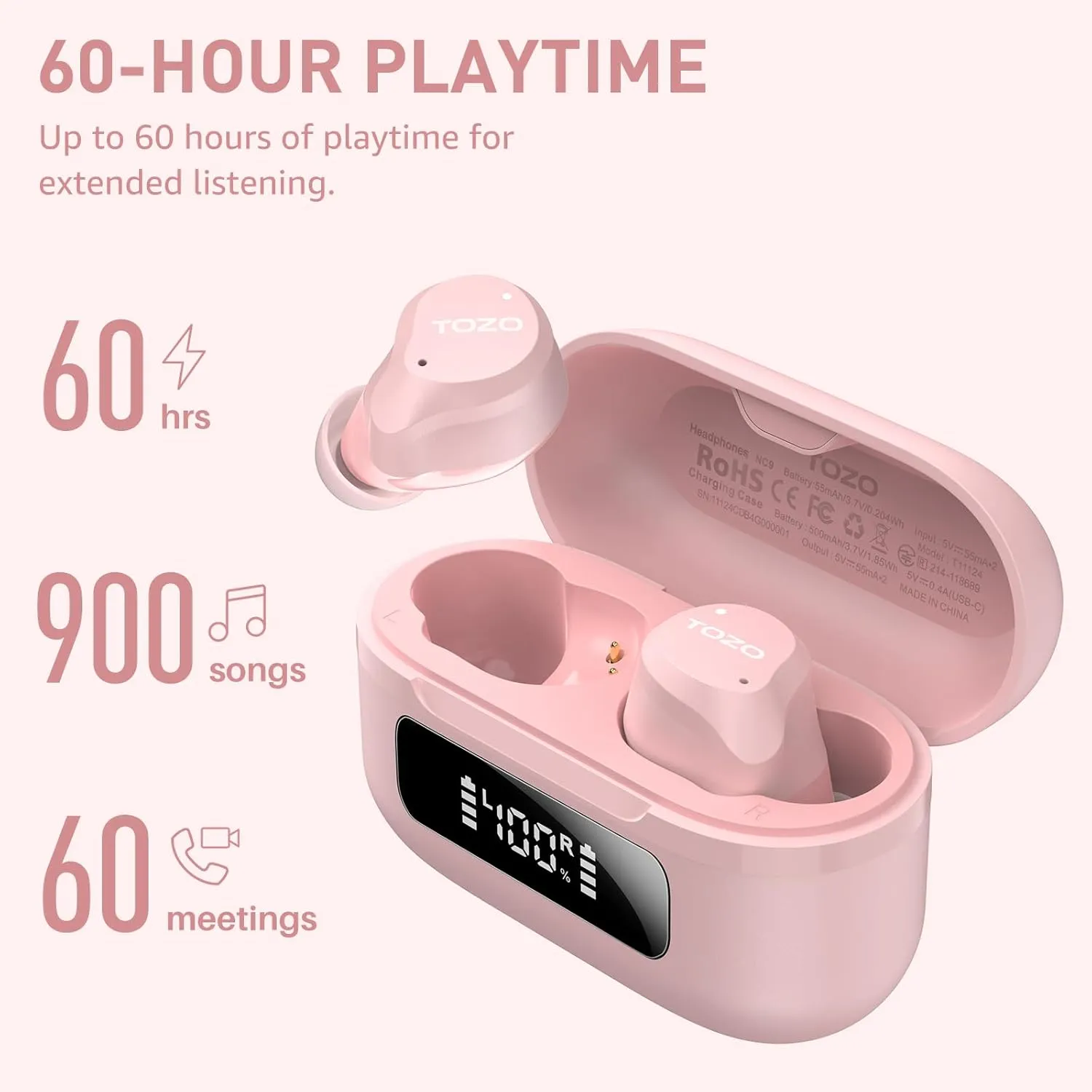 TOZO NC9 Upgraded Wireless Earbuds - Image 28