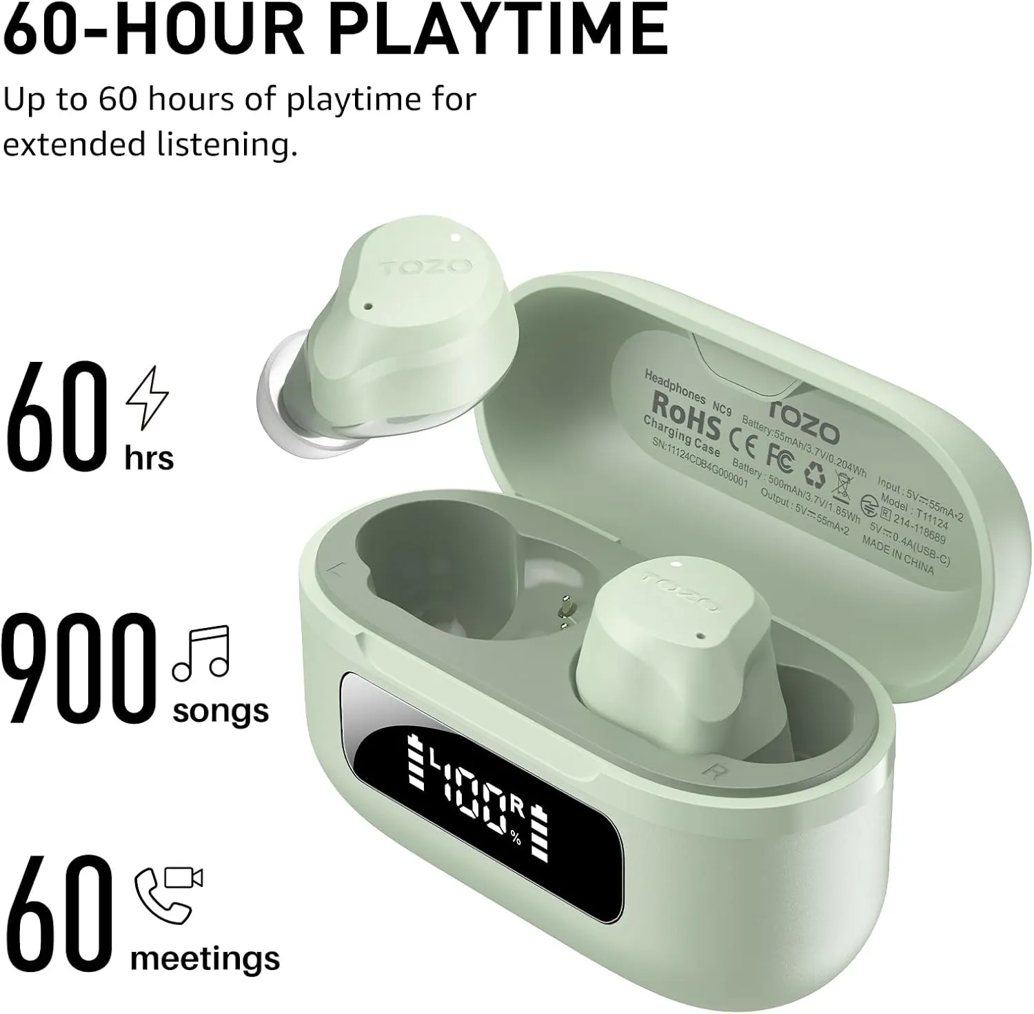 TOZO NC9 Upgraded Wireless Earbuds - Image 38