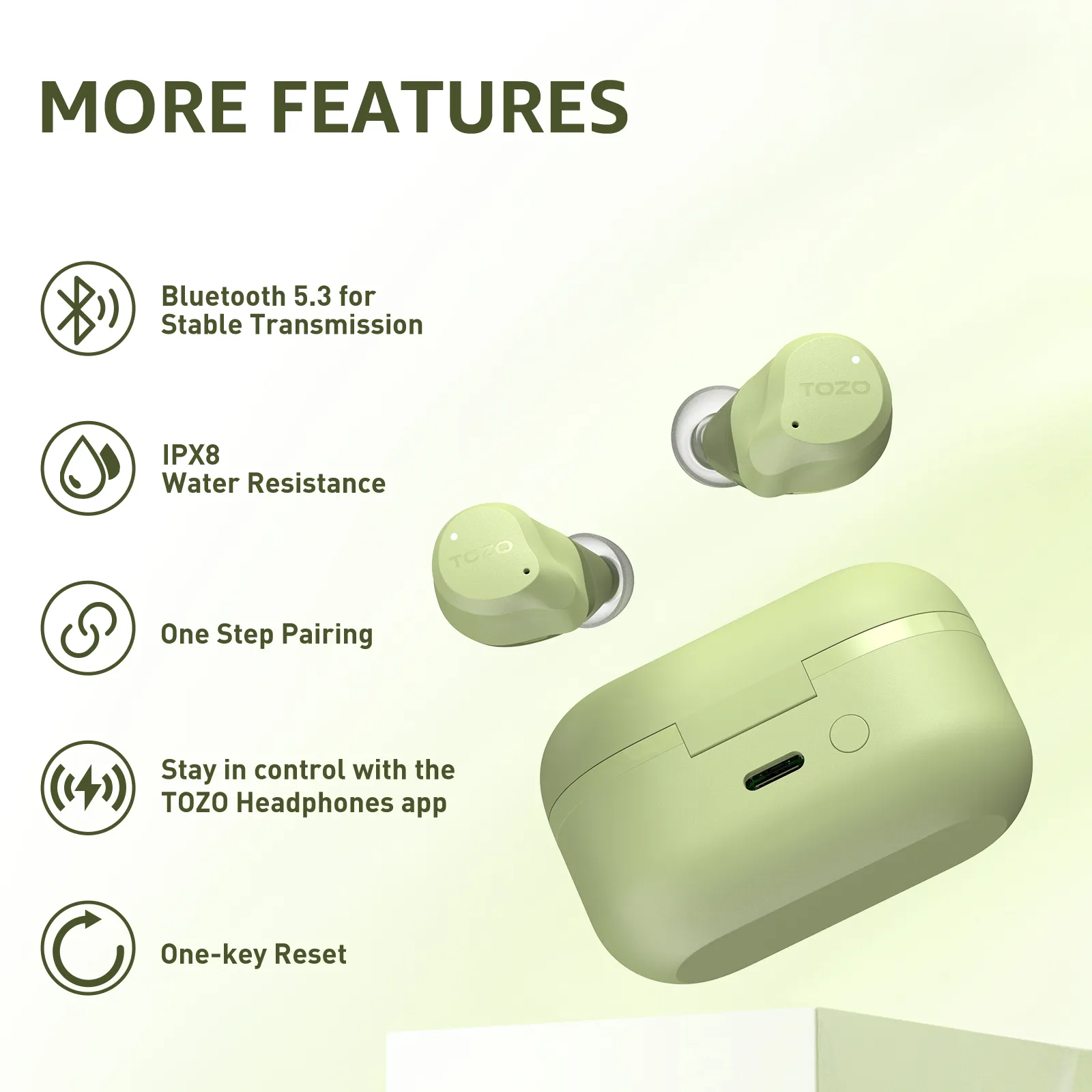 TOZO NC9 Upgraded Wireless Earbuds - Image 42