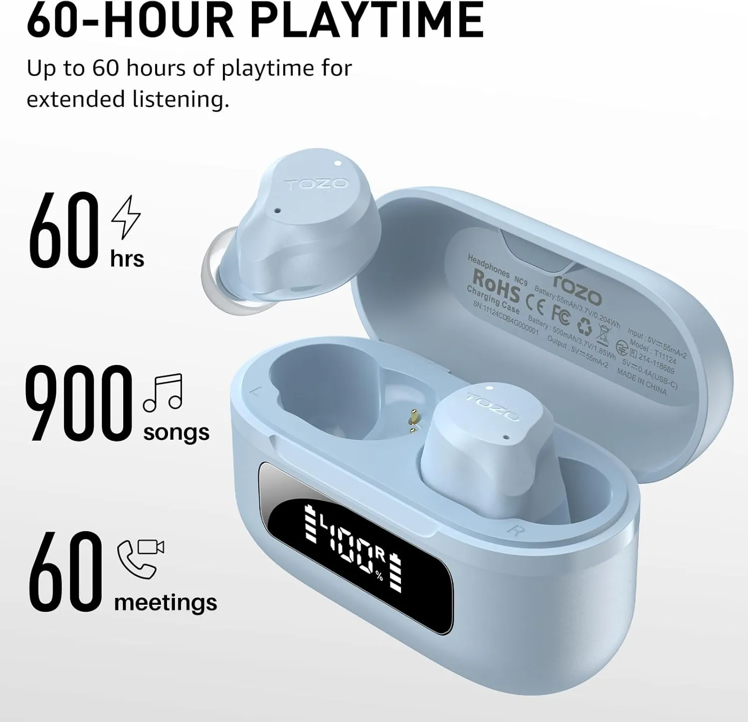 TOZO NC9 Upgraded Wireless Earbuds - Image 46