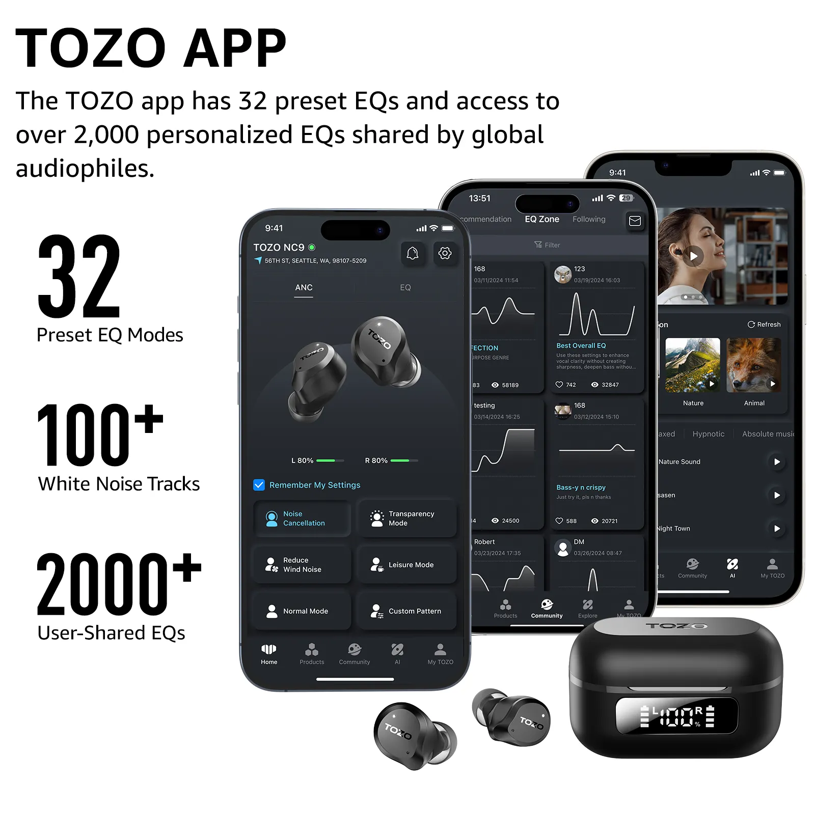 TOZO NC9 Upgraded Wireless Earbuds - Image 5