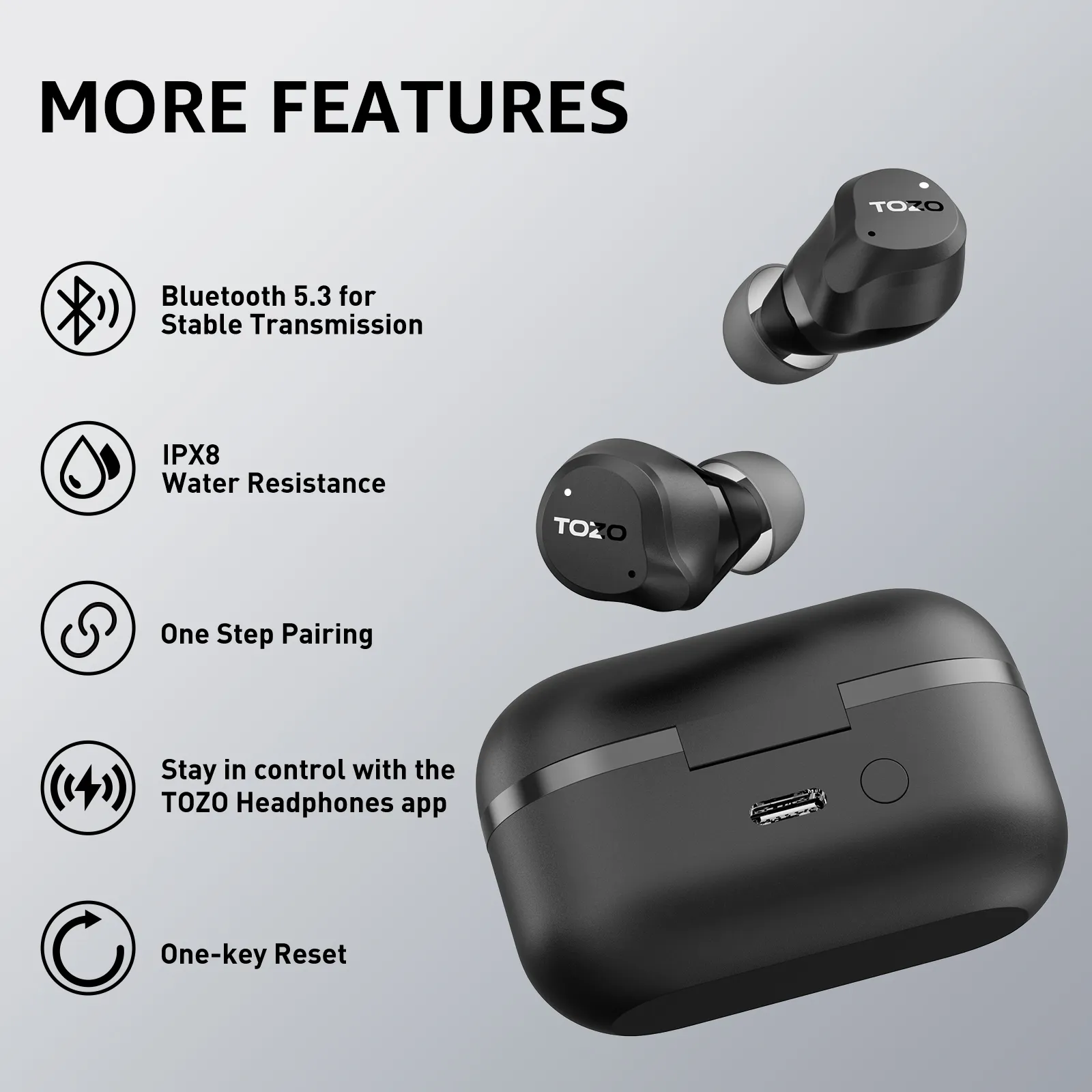 TOZO NC9 Upgraded Wireless Earbuds - Image 7