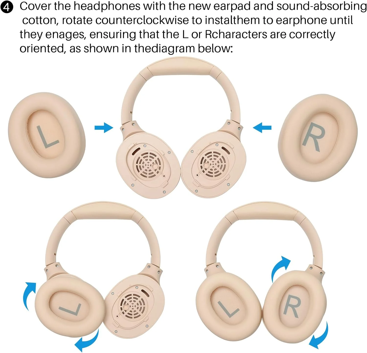 HT2 Replacement Ear Pads Khaki - Image 5