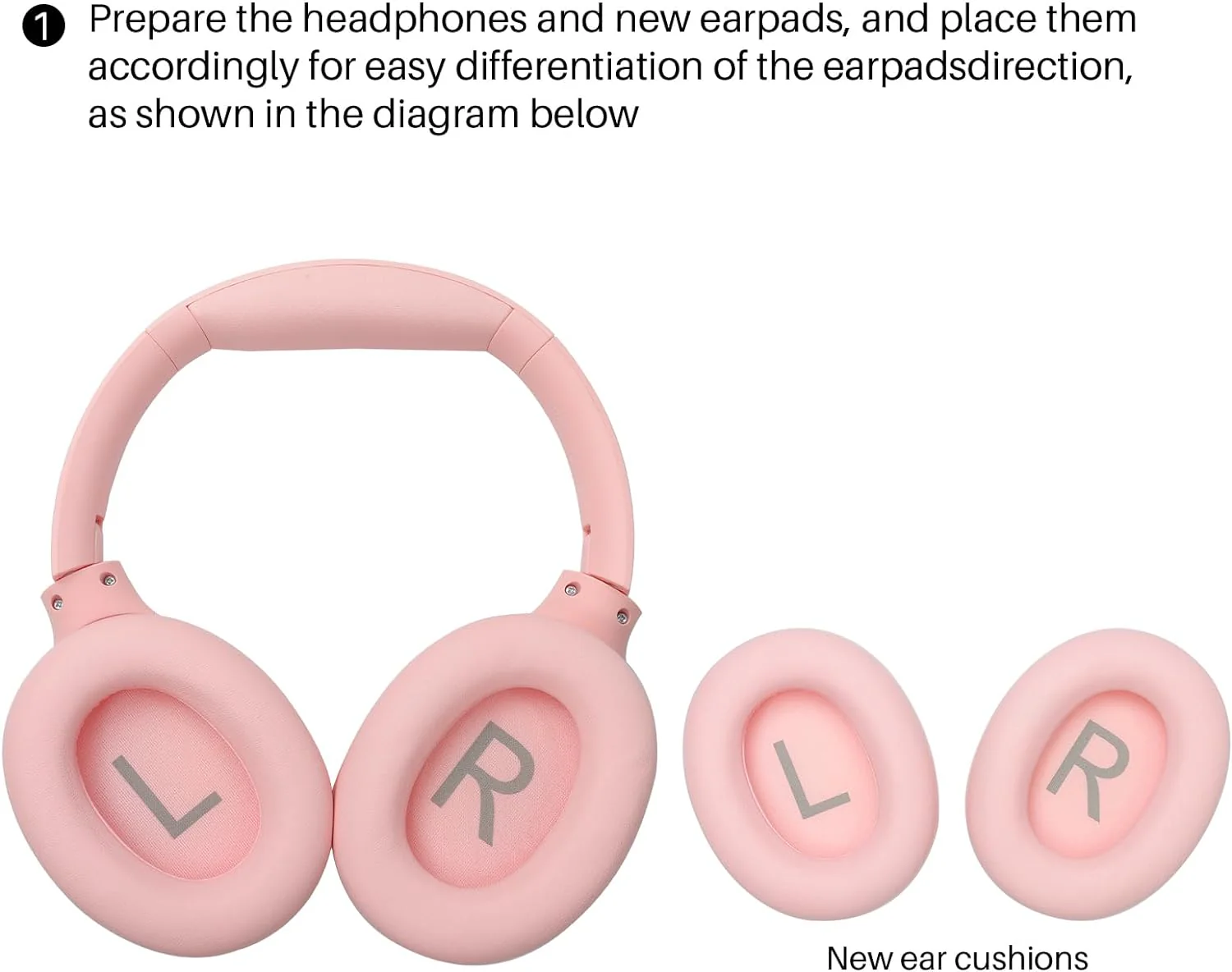 HT2 Replacement Ear Pads Pink - Image 2