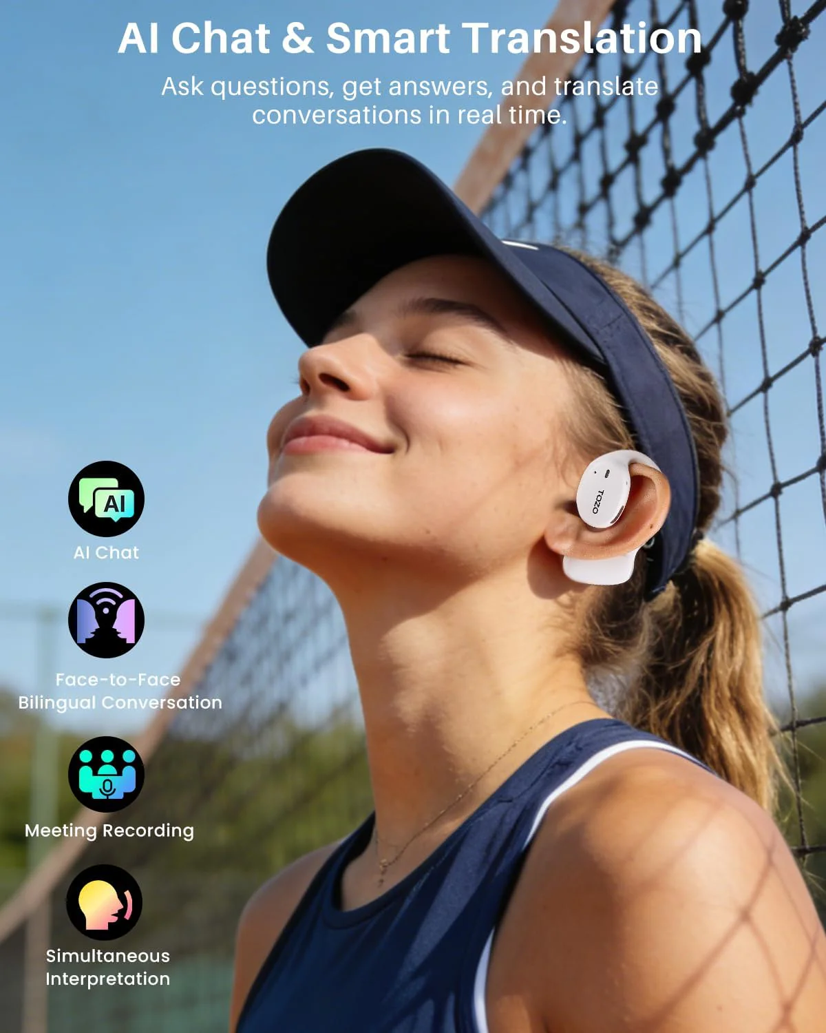 TOZO OpenEgo AI Translation Earbuds - Image 12