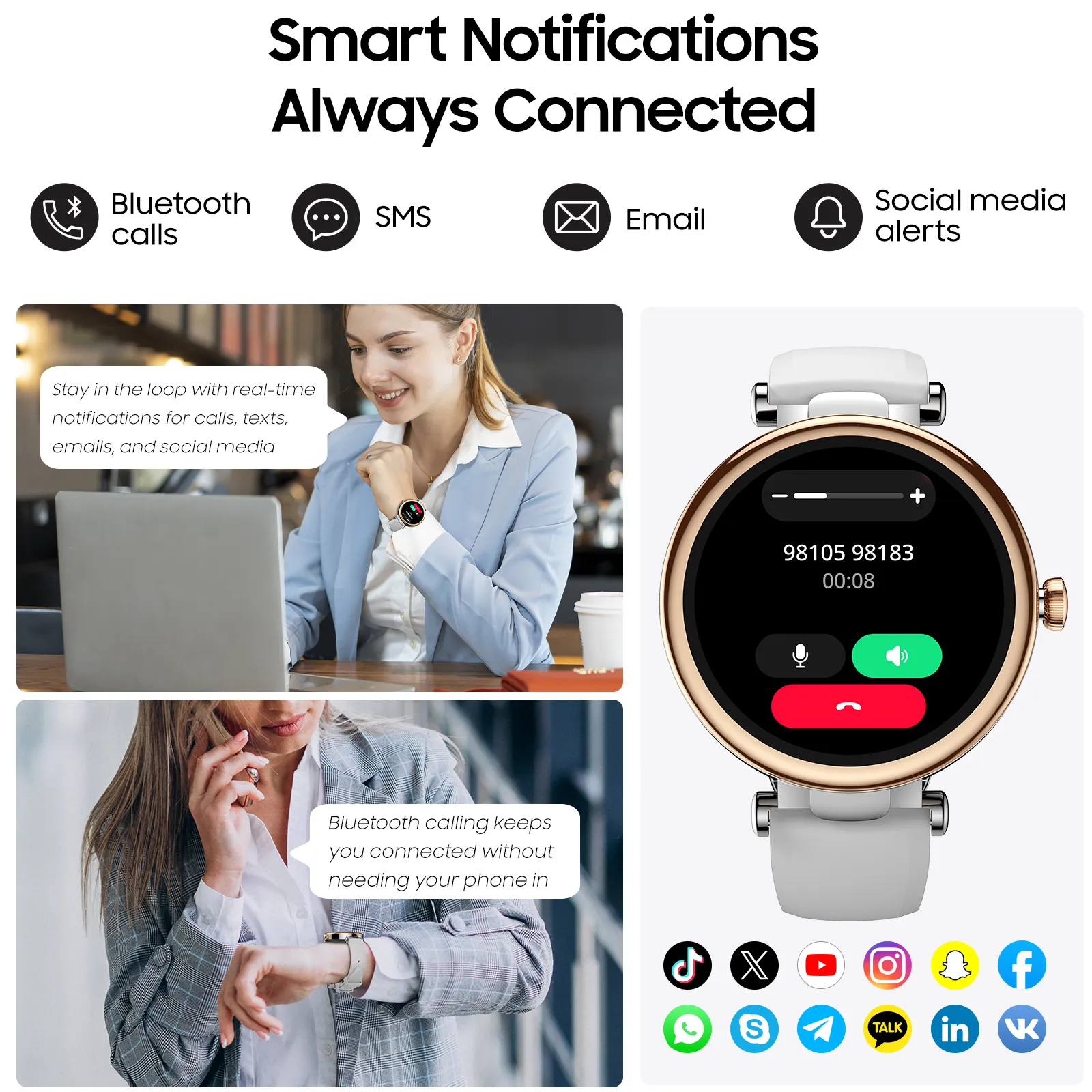 TOZO S8 Aura Smartwatch - Image 4