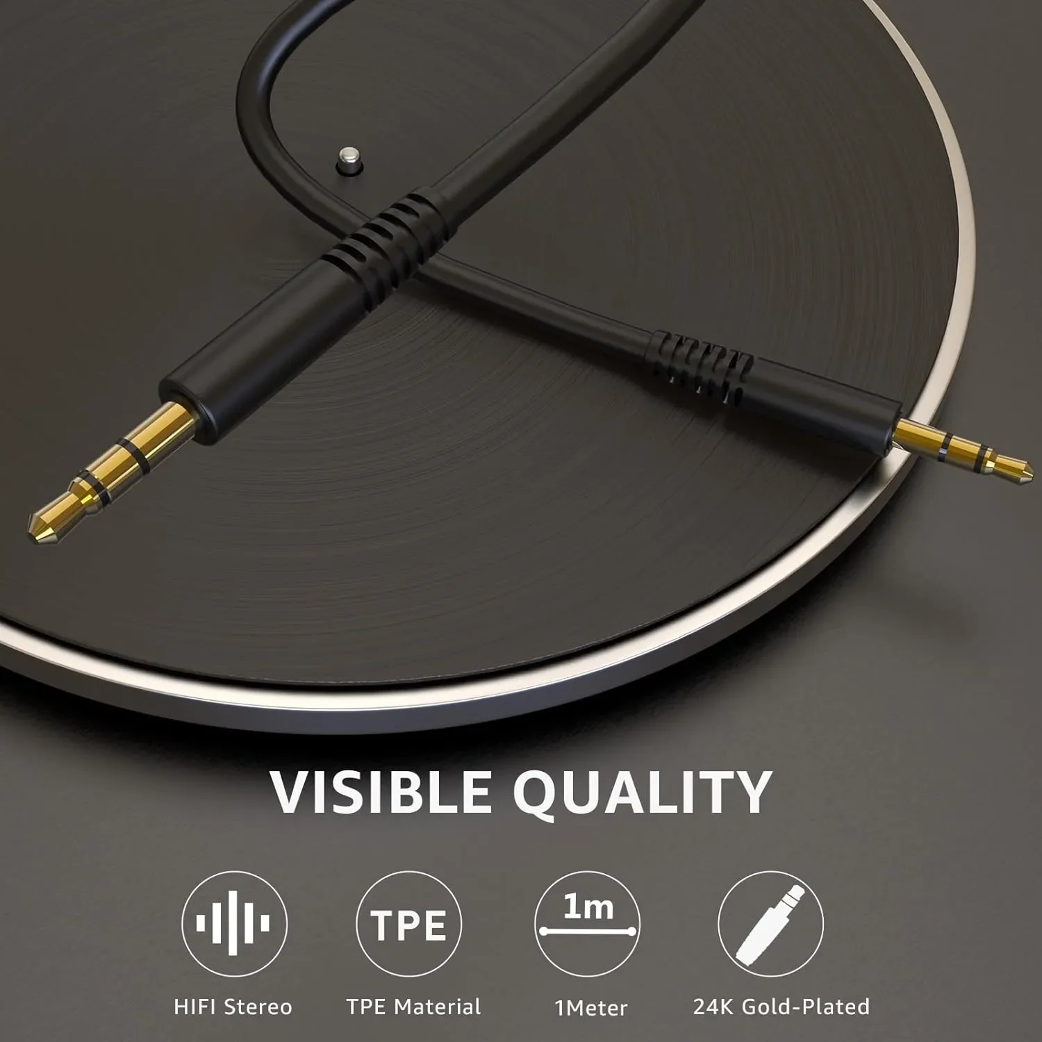 TOZO 3.5mm Audio Cable Aux Cable Compatible for Headphone Tablets - Image 4
