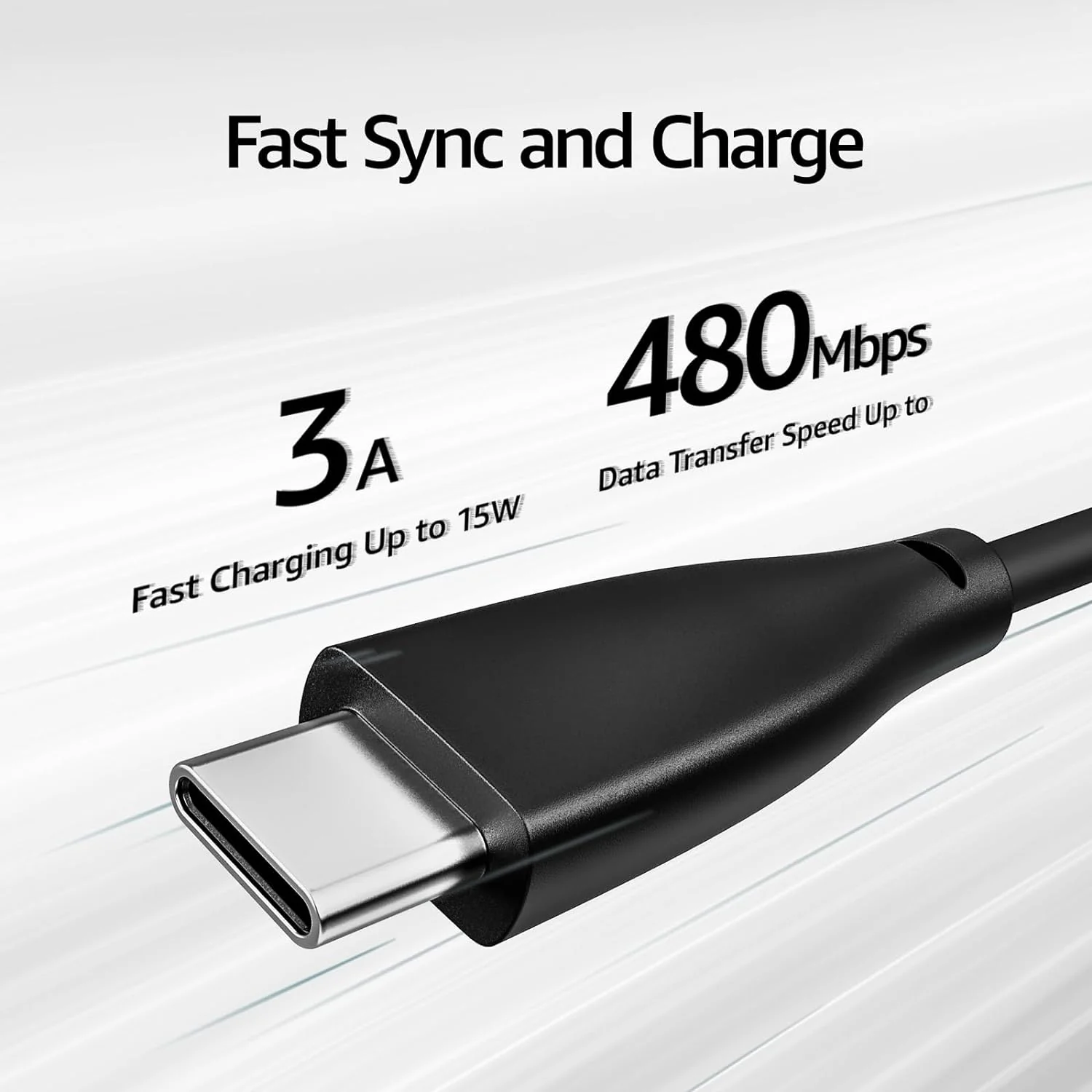 TOZO USB-C to USB-A Charging Cable - Image 2