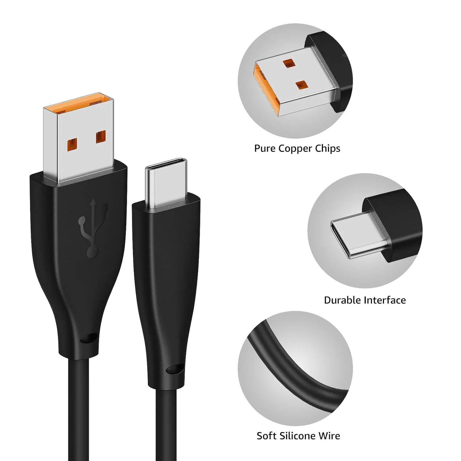 TOZO USB-C to USB-A Charging Cable - Image 3